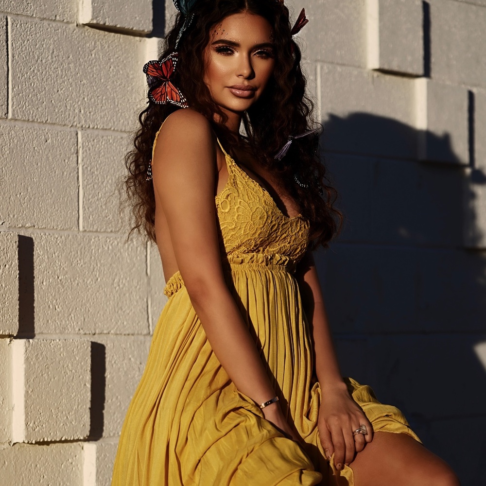 Gold Maxi Dress